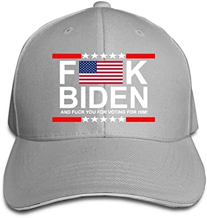 Joe Biden'ı siktir et ve Onun için Oy verdiğin için siktir Git Ayarlanabilir baba şapkaları kamyon şoförü şapkası Sandviç Açık