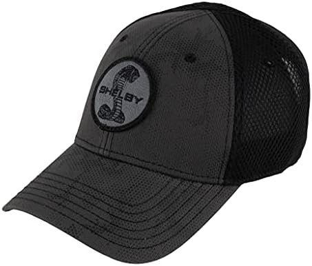 Carroll Shelby Shelby Yılan Taktik File Şapka Gri / Siyah, Resmi Lisanslı Shelby Ürünü, Ayarlanabilir , Tek Beden Herkese Uyar,