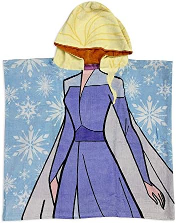 Disney Anna ve Elsa Tersinir Kapüşonlu Havlu – Dondurulmuş 2