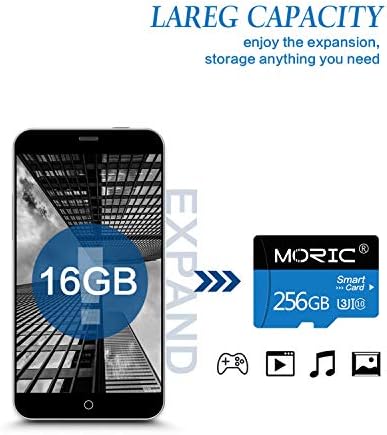 256GB Micro SD Hafıza Kartı Micro SD Kart, Ücretsiz SD Kart Adaptörü ile TF Kartı 256GB Sınıf 10