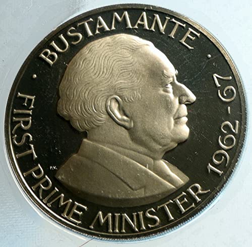 1974 JM 1974 JAMAİKA Birinci Başbakanı BUSTAMANTE Vint Dolar İyi Sertifikasız