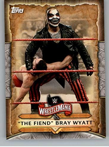 2020 Topps Wrestlemania'ya Giden Yol WrestleMania Liste Güreşi WM-14 Topps Şirketinden Fiend Bray Wyatt Resmi Dünya Güreş