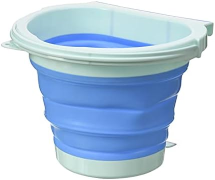 GEZICHTA Asılı Çöp Kutuları, Kompakt Katlanır çöp tenekesi, Katlanabilir Asılı çöp tenekesi için Ev Odası dolabı Kapı Çekmece(4L)(Mavi)