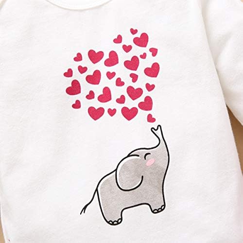 Yenidoğan Bebek Kız Erkek Sevgililer Günü Kıyafetler Kapüşonlu Sweatshirt Uzun Kollu T-Shirt Üst + Pantolon Seti