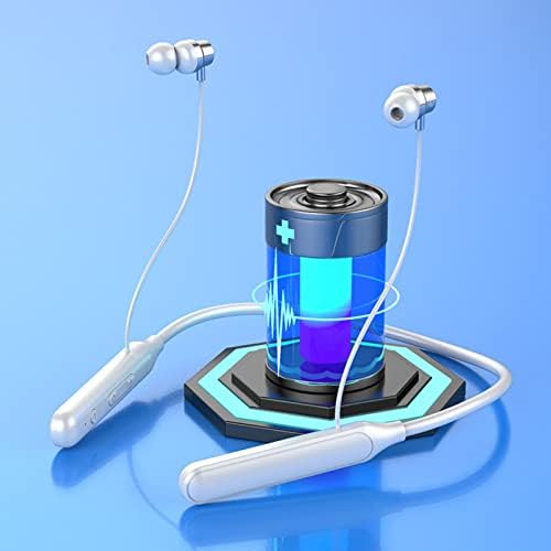 Washranp kablosuz Kulaklık Handsfree HiFi Ses Sweatproof Kablosuz Stereo Boyun Bandı Kulaklık Oyun için Beyaz