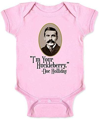 Pop Konuları Im Sizin Huckleberry Doc Holliday Batı Alıntı Bebek Erkek Bebek Kız Bodysuit