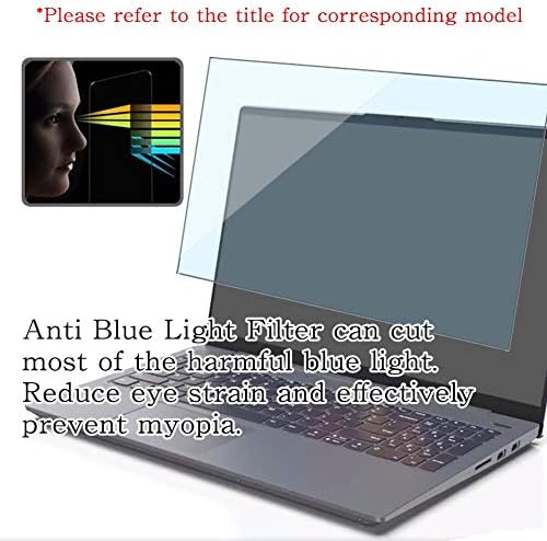 Puccy Anti Mavi ışık Temperli Cam Ekran Koruyucu Film, ASUS Laptop ile uyumlu 15X509X509FA 15.6 (Aktif Alan Kapak Sadece) Koruyucu