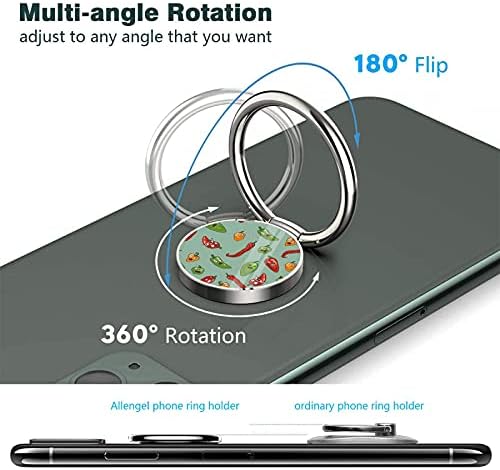 Hawt Biber Cep Telefonu Halka Standı 360 Derece Rotasyon 180°Flip Kavrama Parmak Tutucu Uyumlu En Cep Telefonları