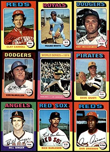 1975 Topps 300 Kart Başlangıç Seti / Lot (Beyzbol Seti) NM