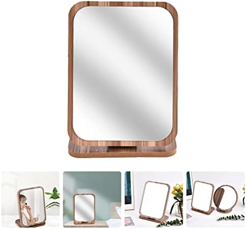 FOMİYES Pratik Yurt Ev makyaj aynası Dönen güzellik Aynası Masaüstü Katlanabilir Ayna