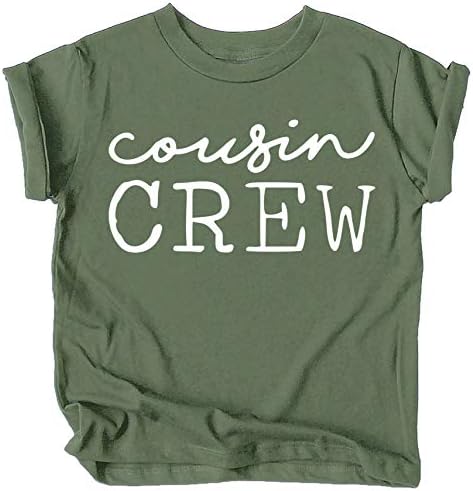 Kuzen mürettebat Cursive T-Shirt ve Bodysuits bebek ve yürümeye başlayan çocuk eğlenceli aile eşleştirme kıyafetler için