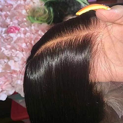 Şeffaf 13x6 Derin Kısmı Dantel Ön insan saç Peruk Ön Koparıp Ile Bebek Saç Brezilyalı Düz Görünmez Dantel ön peruk İnsan Saç