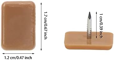 Penta Melek 20 Pcs Tack-in Çekmece Glides Çekmece Tack Glide Kaymak Yedek Tamir için Dressers, kahverengi (20)