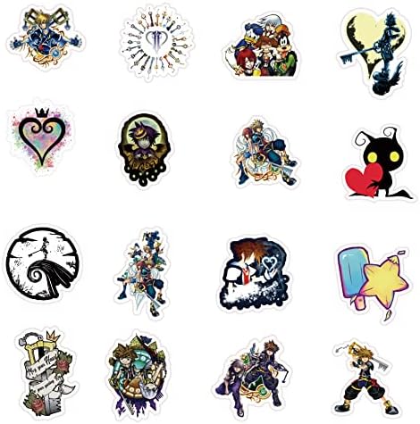 52 Pcs Kingdom Hearts Çıkartmalar Paketi / Eylem Rol Yapma Oyunu Vinil Su Geçirmez Graffiti Sticker için Su Şişesi Dizüstü