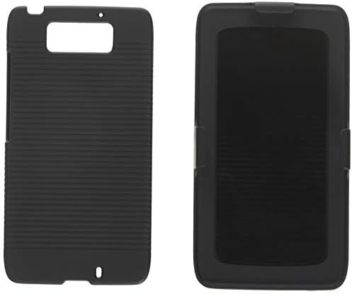 Kartal Cep Motorola Droid Kauçuk Kılıf Kılıf Standı-Perakende Ambalaj-Siyah