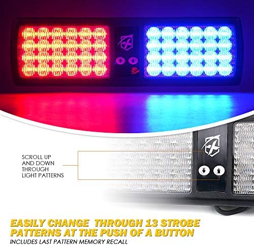 Xprite kırmızı / mavi LED Visor Strobe yanıp sönen ışıklar iç cam güneş cam acil uyarı ışıkları için polis gönüllü itfaiyeci
