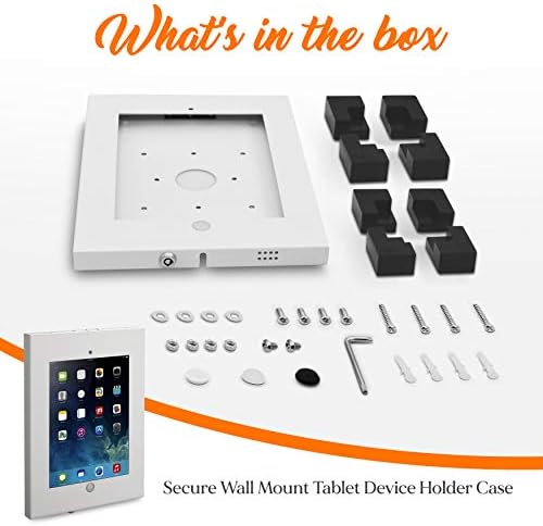 Hırsızlığa Karşı Tablet Güvenlik Kılıfı Tutucu-11 İnç Metal Ağır Hizmet Tipi Vesa Duvara Monte Tablet Kiosk w / Kilit ve Anahtar,