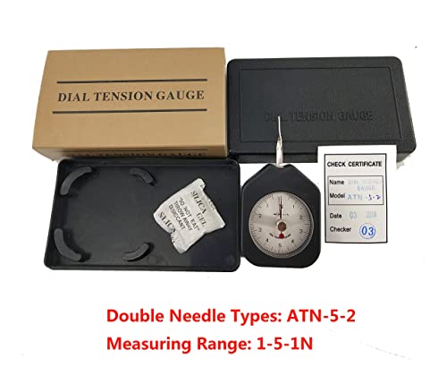 HFBTE ATN-5-2 Cep Boyutu Dial Gerginlik Ölçer Metre Cihazı ile Çift Pointer Tipi 1-5 - 1N Ölçüm Aralığı Tensionmeter