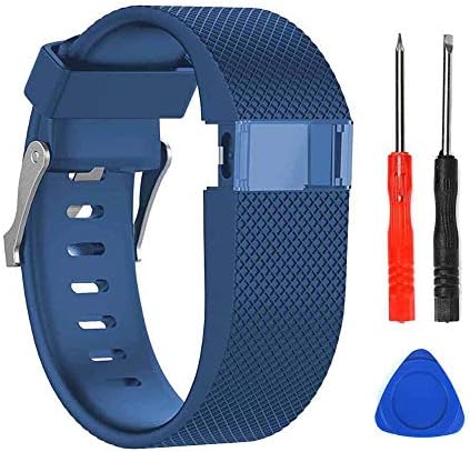 VINIKI Spor Su Geçirmez saat kordonları Fitbit Şarj İK akıllı saat ile Uyumlu Büyük ve Küçük Boyutu için Kadın / Erkek (Koyu