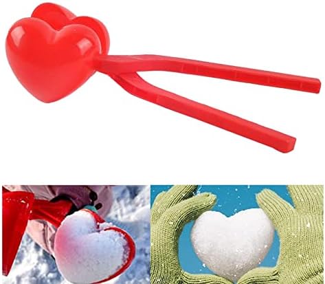 NC 10x Aşk Kalp Kar Topu Makinesi Klipler Çocuklar Kum Kil Kalıp Kar Makinesi Kış