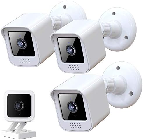 Sadece Wyze Cam V3 Kamera Dağı Bracke ve Konut (3-Pack), wyze v3 Kapak Kapalı / Açık Video Güvenlik Aksesuarları,Güneş Koruma