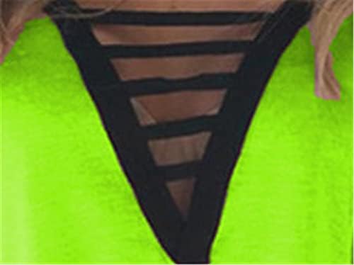 Andongnywell kadın Kısa Kollu Tunikler Tops Bluzlar Casual V Yaka T Shirt Tees Yaz Renkli Boy üst