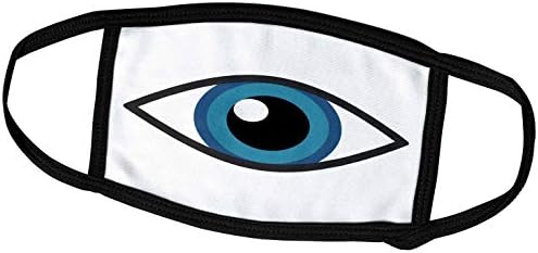 3dRose Eye, Beyaz Zemin Üzerine Göz Resmi - Yüz Kapakları (fc_265900_2)