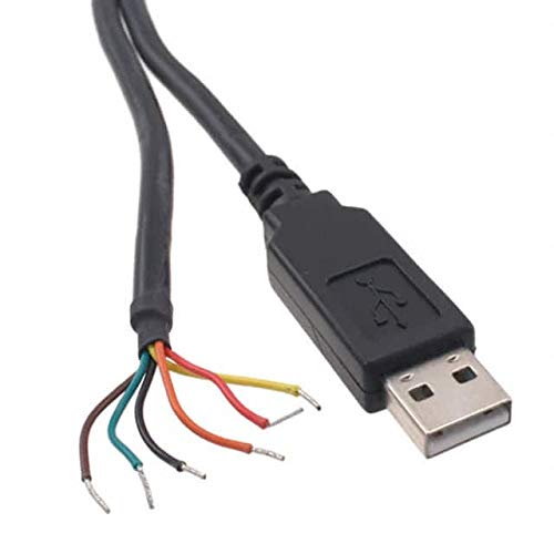 FTDI TTL-232R-3V3 USB Seri Dönüştürücü Kablosu, 3.3 V, 6WAY
