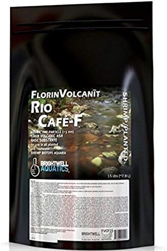 Brightwell Aquatics FlorinVolcanit Rio Cafe F - İnce Kahverengi Volkanik Kül Akvaryum Substrat için Tatlı Su Karides Tankı
