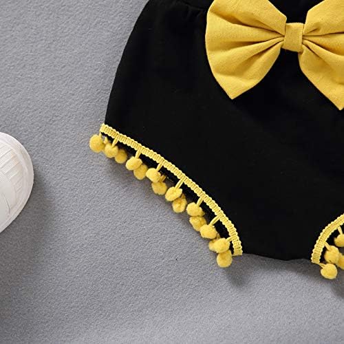 2 Adet Bebek Kız Sevimli Kayış Ayçiçeği Yelek Tank Top + Püsküller Ilmek Şort Pantolon Kıyafetler Set