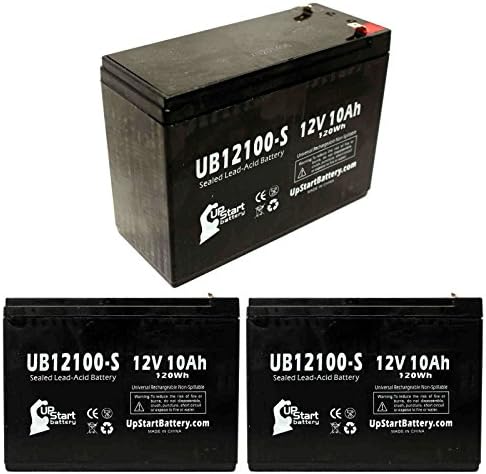 Schwinn IZIP I-750 Elektrikli Scooter için 3 Paket Değiştirme 3 Pil Değiştirme UB12100-S Evrensel Mühürlü Kurşun Asit Batarya