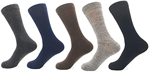 UXZDX Pamuklu Çorap erkek Mürettebat iş çorabı Klasik Düz Renk Ekose Çorap (Renk: A, Boyut: 40-46)