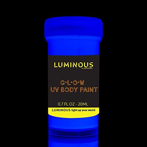 Aydınlık UV Vücut Boyası-8 x 20 ml / 0.7 oz tencere seti-Siyah Işıklı Neon Makyaj-Bodypainting Neon Blacklight Bodypaint Yüz