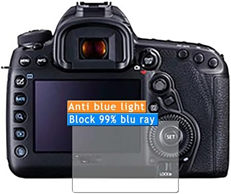 Vaxson 3-Pack Anti Mavi ışık Ekran Koruyucu, Canon Dijital SLR Kamera ile uyumlu EOS 5D EOS5D TPU Film Koruyucular Sticker