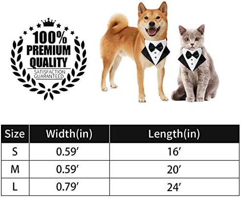 Güncelleme 2020 Sürümü Köpekler ve Kediler için Papyonlu Yaka, Yumuşak ve Rahat Papyon Evcil Hayvan Tasmaları Köpekler ve Kediler