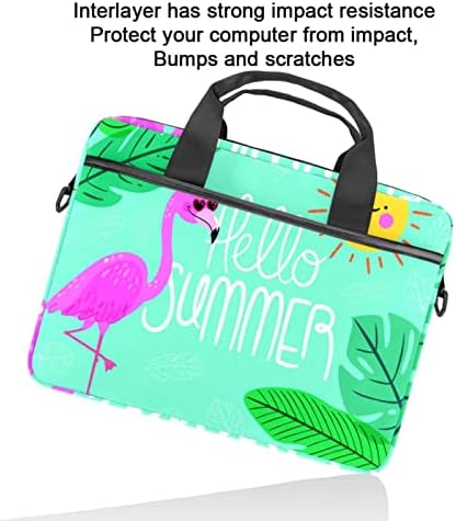 Flamingolar Güneş laptop çantası ile Kadınlar için Messenger omuzdan askili çanta 14.5 İn Laptop taşıma çantası İş Evrak Çantası
