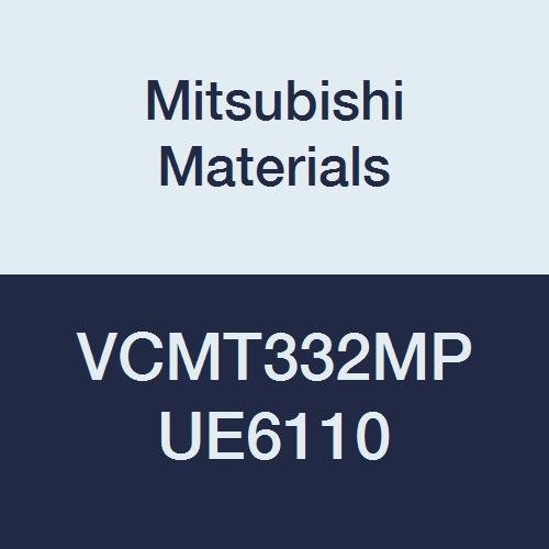 Mitsubishi Materials VCMT332MP UE6110 VCMT Delikli Karbür VC Tipi Pozitif Tornalama Ucu, CVD Kaplamalı, Eşkenar Dörtgen 35°,
