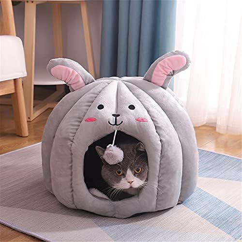SLATİOM Bunny Kediler Yatak Derin Uyku Yatıştırıcı Kediler Çanta Mat Küçük Köpekler Mağara Sepeti Yumuşak Kediler Evi Evcil