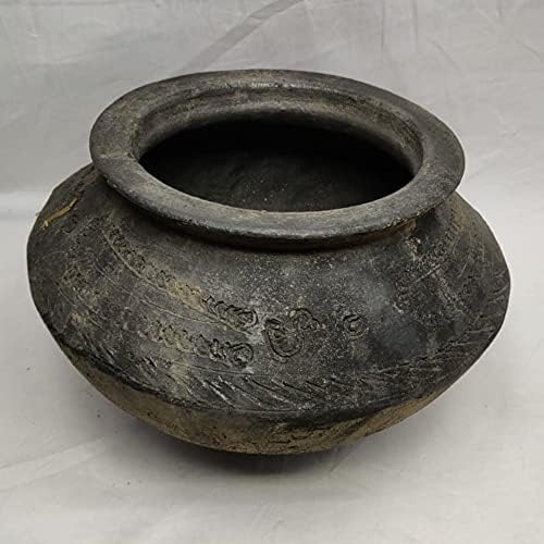 AtoZ Hindistan Sepeti Pişirme Kil Pot Pişmiş Toprak Kil Pot Biryani Pot Soba Üst Sırsız Kil Pot Toprak Pişirme Pot Hint Geleneksel