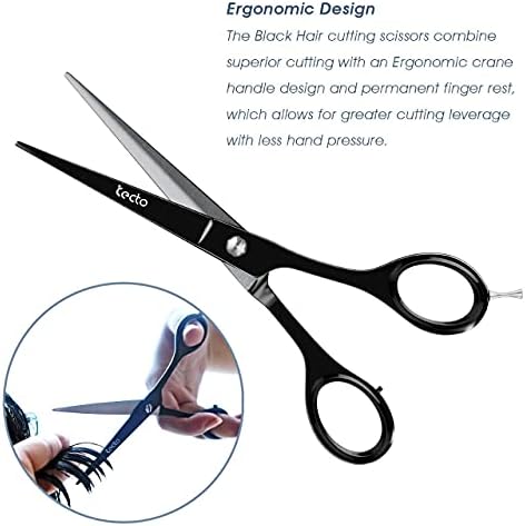 TECTO Saç Kesme Makas Profesyonel 6.6 inç-Paslanmaz Çelik Berber Makas, ekstra Keskin Saç Kesme Makası ile Erkekler & Kadınlar