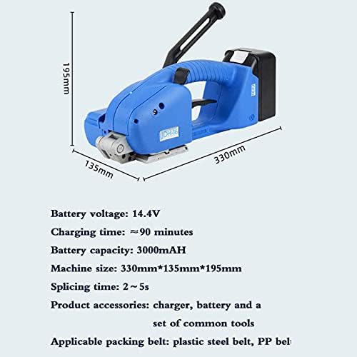 wangzi Otomatik Çemberleme Aracı Elektrikli Taşınabilir Çemberleme Makinesi, sıcak Eriyik Çemberleme Makinesi, PP / PET, 3000