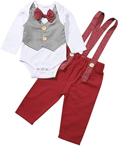 Yoveme Erkek Bebek Yaz Giysileri Beyefendi Kıyafet Yenidoğan Bebek Düğün Giysileri Papyon Smokin resmi kıyafet