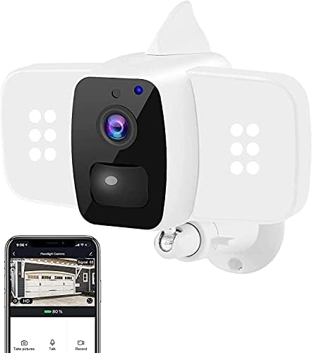 Güvenlik kamerası Açık Projektör WiFi-HD 1080 P 2.4 G Kablosuz Su Geçirmez Gözetim 10000 mAh Pil ile Iki Yönlü Ses Gece Görüş