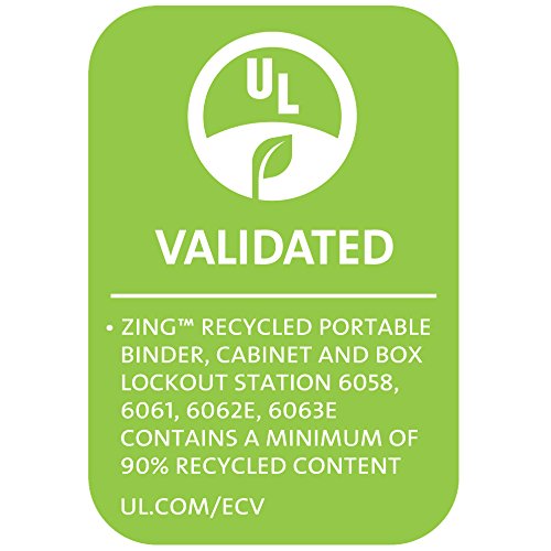 Zing Yeşil Ürünler 6062 37 Parçalı Elektrikli Kilitleme Etiketleme Dolabı, 15,25 x 17 x 5,5 İnç, Sarı