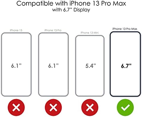 Distinctİnk Temizle Darbeye Hibrid Vaka iPhone 13 Pro MAX ( 6.7 Ekran) - TPU Tampon, Akrilik Geri, Temperli Cam Ekran Koruyucu-Mübarek
