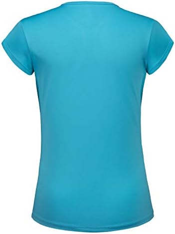 ANİVİVO Tenis Gömlek Kadınlar için Kısa Kollu, Katı Golf T Shirt V Yaka Koşu Gömlek