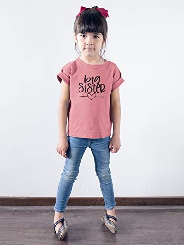 Zeytin Seviyor Apple Büyük Kardeş Kalp Kardeş Ortaya T-Shirt için Bebek ve Yürümeye Başlayan Kız Kardeş Kıyafetler