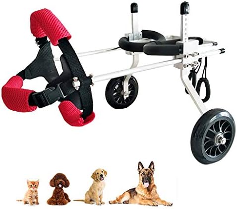HXFAFA Pet/Kedi Köpek Tekerlekli Sandalye Ayarlanabilir Engelli Köpek Destekli Yürüyüş Arka Bacak Rehabilitasyon Engelli Köpek