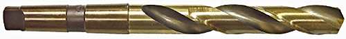Michigan Matkap 210C Serisi Ağır Süper Kobalt Çelik Matkap Ucu, 1 Mors Konik Şaft, Spiral Flüt, 135 Derece Çentikli Nokta,