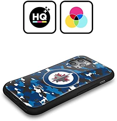 Kafa Kılıfı Tasarımları Resmi Lisanslı NHL Kamuflaj Winnipeg Jetleri Hibrid Kılıf Apple iPhone 11 Pro ile Uyumlu